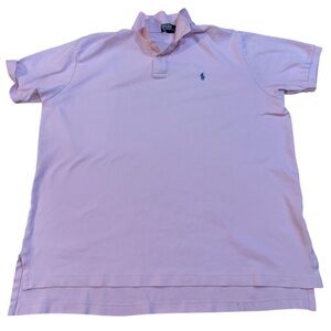 Polo Ralph Lauren Polo Shirt Men XXL Pink Pony Logo Short Sleeve Classic Fit